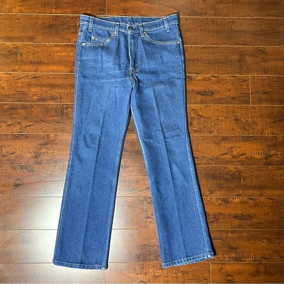 VINTAGE 1980s Levi’s Denim 517 Bootcut Jeans High Rise Vtg 80s Size 33 - Picture 2 of 12